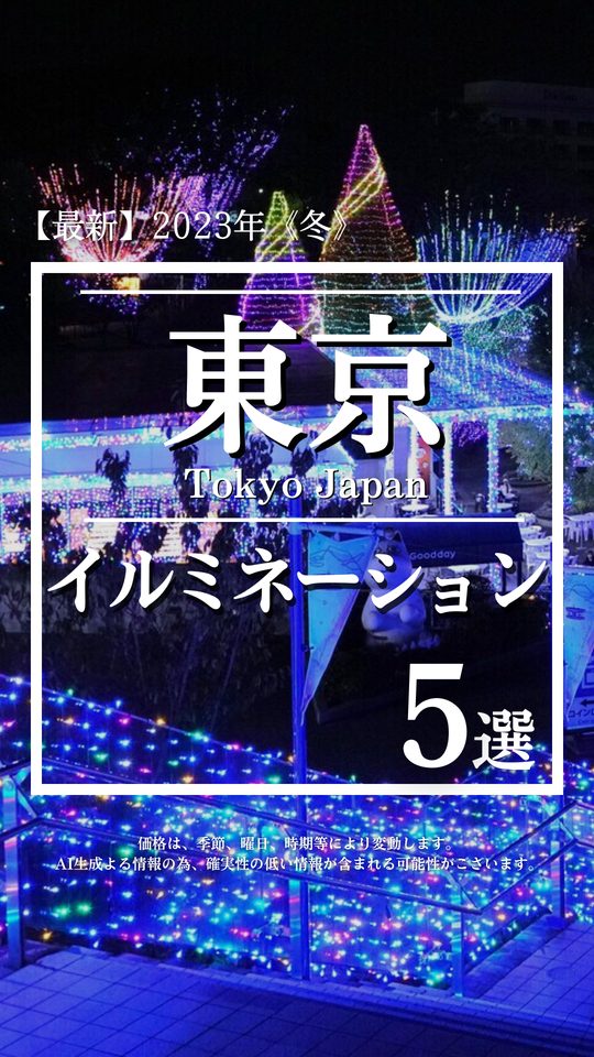 東京イルミネーション5選